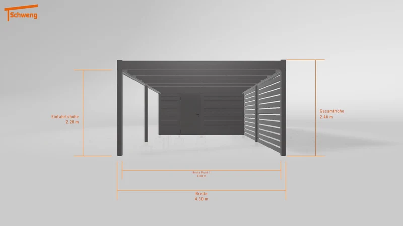 #DE Schweng Flachdachcarport C600 (ID zbgd35) #MTG