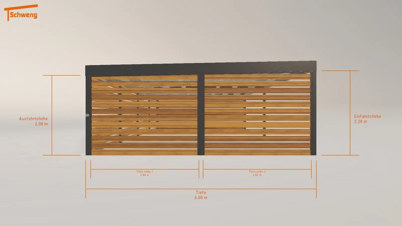 #CH Schweng Flachdachcarport C600+ (ID jj9kv8) #MTG