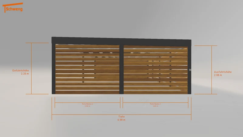 #CH Schweng Flachdachcarport C600+ (ID jj9kv8) #MTG