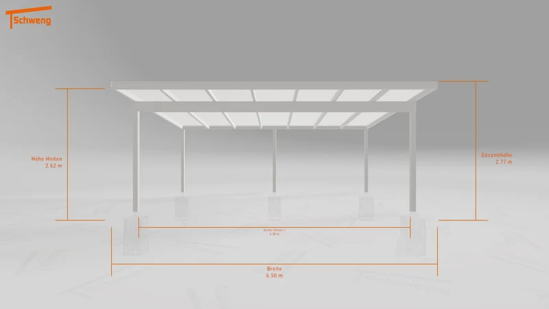 #DE Schweng Pultdachcarport S400 (ID w3nd4z)