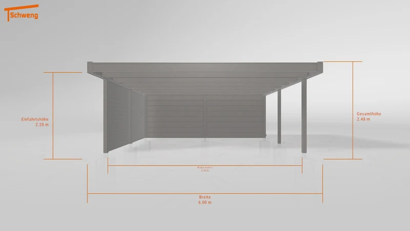 #DE Schweng Flachdachcarport C600+ (ID g7g9rn) #MTG