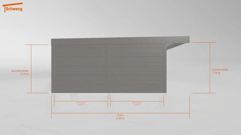 #DE Schweng Flachdachcarport C600+ (ID g7g9rn) #MTG