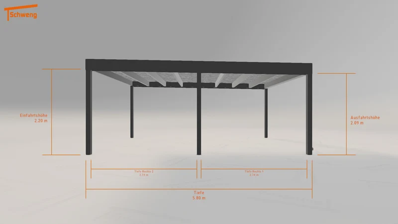 #DE Schweng Flachdachcarport C600+ (ID x7nwn4) #MTG