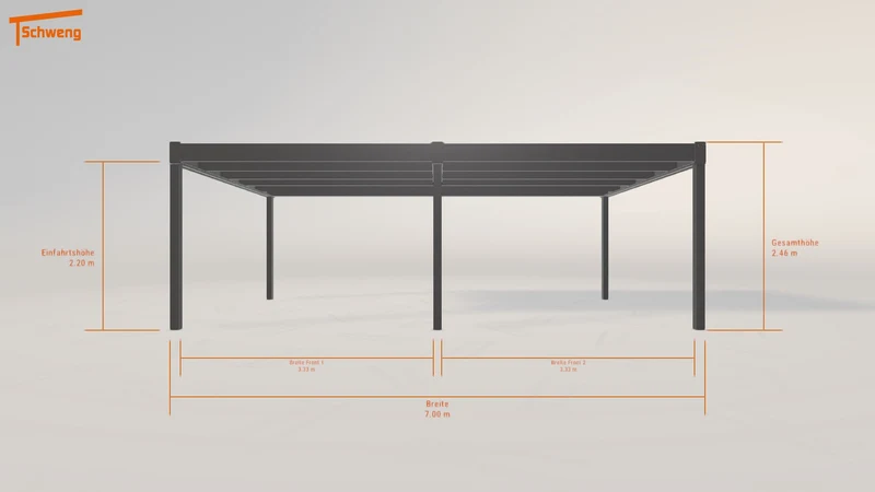#DE Schweng Flachdachcarport C600 (ID 42jrg8) #MTG
