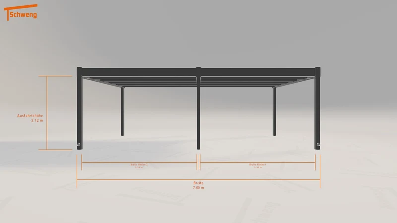 #DE Schweng Flachdachcarport C600 (ID 42jrg8) #MTG