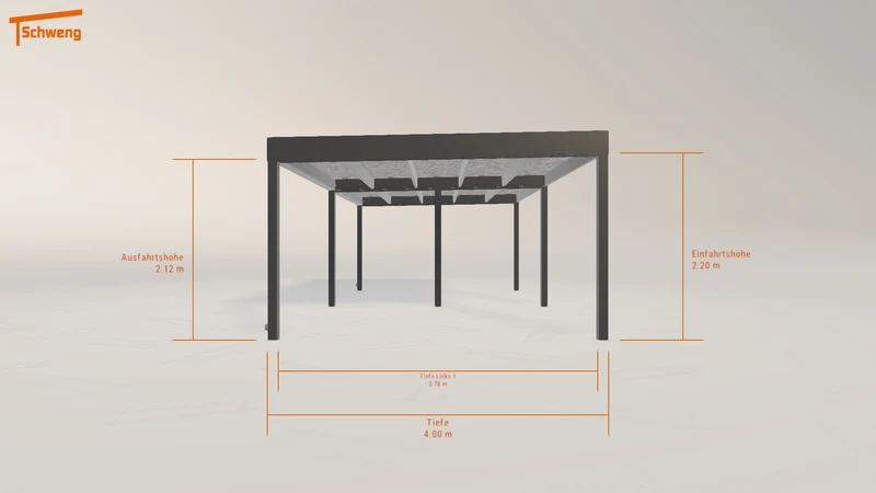 #DE Schweng Flachdachcarport C600 (ID 42jrg8) #MTG