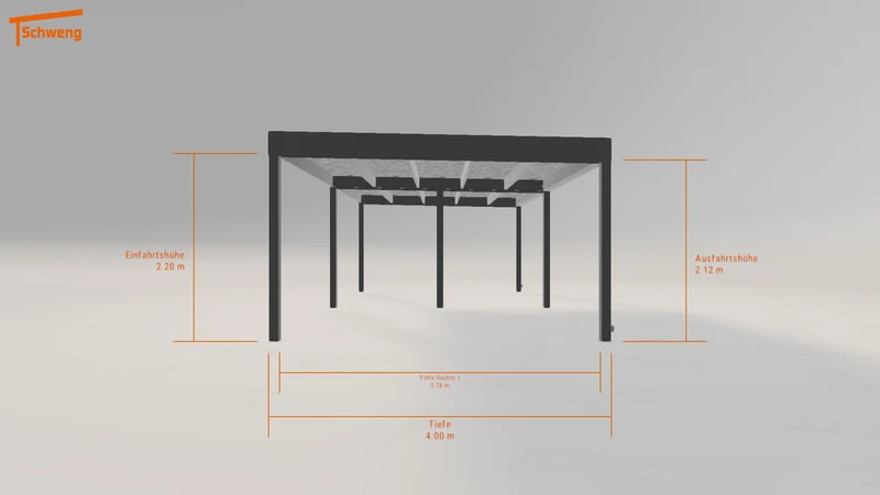 #DE Schweng Flachdachcarport C600 (ID 42jrg8) #MTG