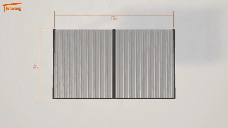 #DE Schweng Flachdachcarport C600 (ID 42jrg8) #MTG