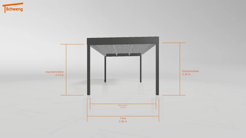 #DE Schweng Flachdachcarport C600 (ID 85bvv2) #MTG