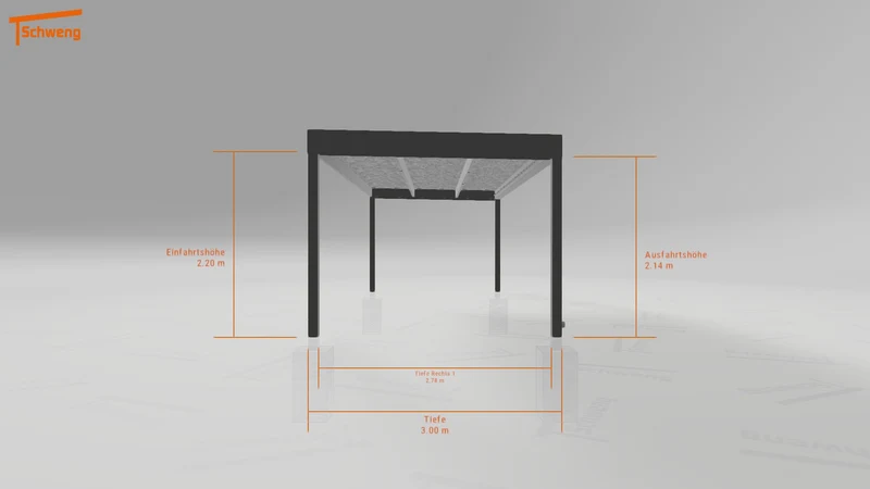 #DE Schweng Flachdachcarport C600 (ID 85bvv2) #MTG