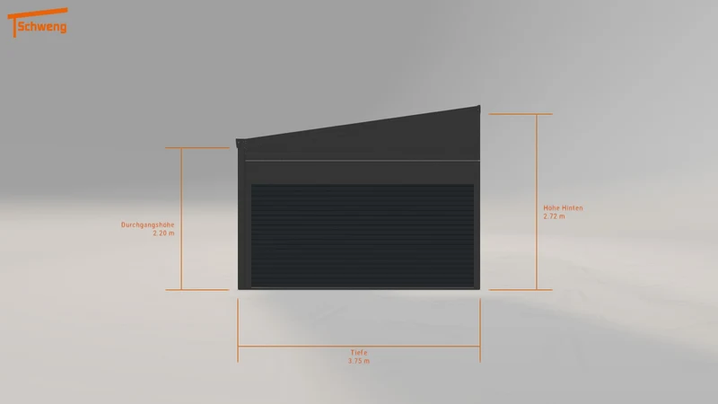 #DE Schweng Pultdachcarport S400 (ID qdwbdw)