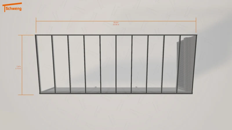 #DE Schweng Pultdachcarport S400 (ID qdwbdw)