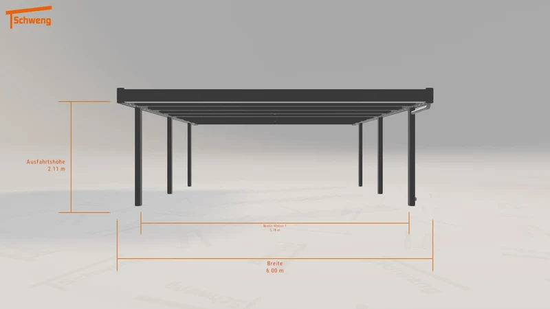 #DE Schweng Flachdachcarport C600 (ID pbjg8b) #MTG