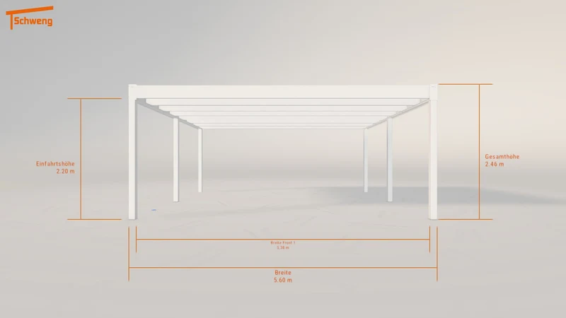 #AT Schweng Flachdachcarport C600+ (ID 9wp8n8)