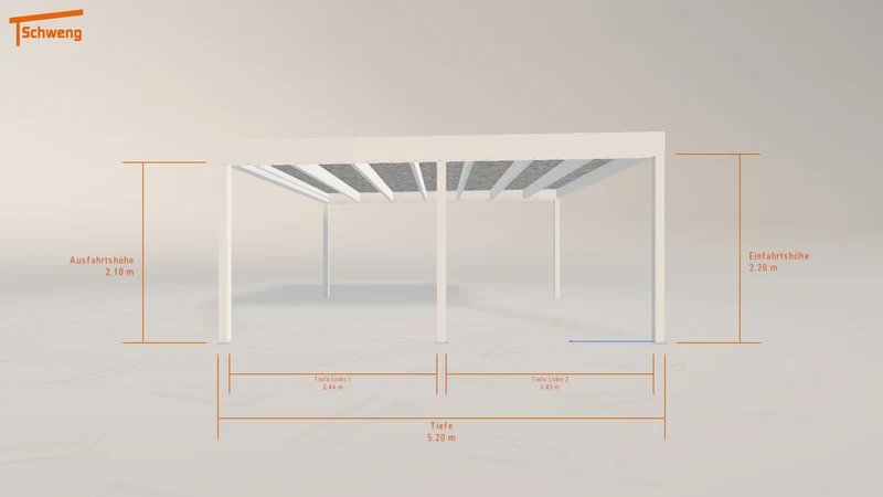 #AT Schweng Flachdachcarport C600+ (ID 9wp8n8)