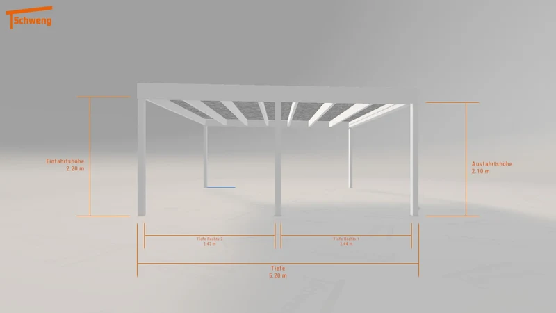 #AT Schweng Flachdachcarport C600+ (ID 9wp8n8)