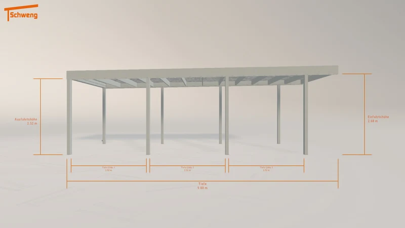 #DE Schweng Flachdachcarport C600+ (ID jj9k9x) #MTG