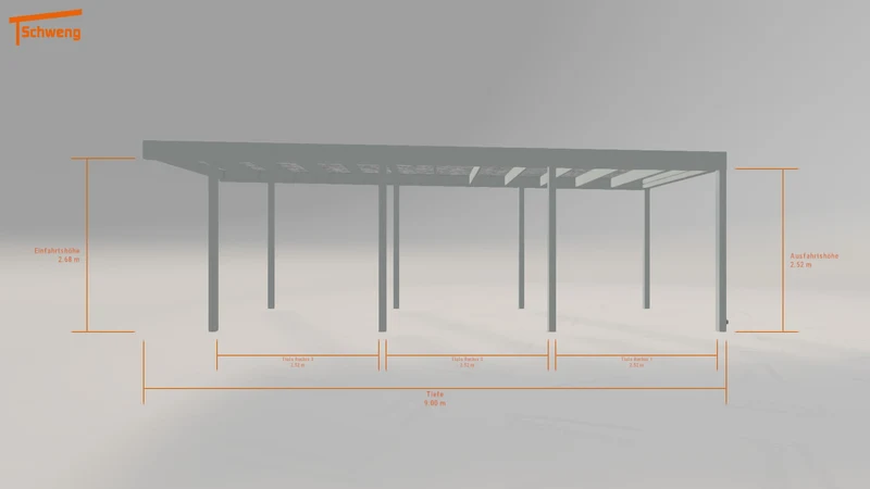 #DE Schweng Flachdachcarport C600+ (ID jj9k9x) #MTG