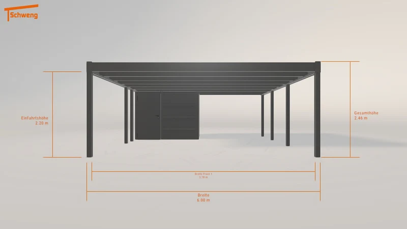 #DE Schweng Flachdachcarport C600+ (ID 2qxdgw) #MTG
