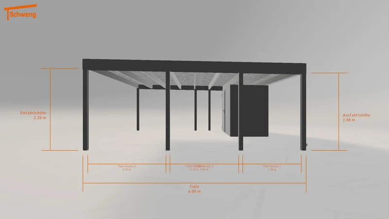 #DE Schweng Flachdachcarport C600+ (ID 2qxdgw) #MTG