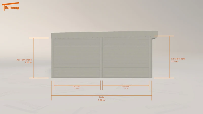 #DE Schweng Flachdachcarport C600 (ID 42j9gv)