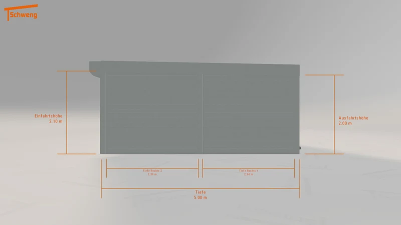 #DE Schweng Flachdachcarport C600 (ID 42j9gv)