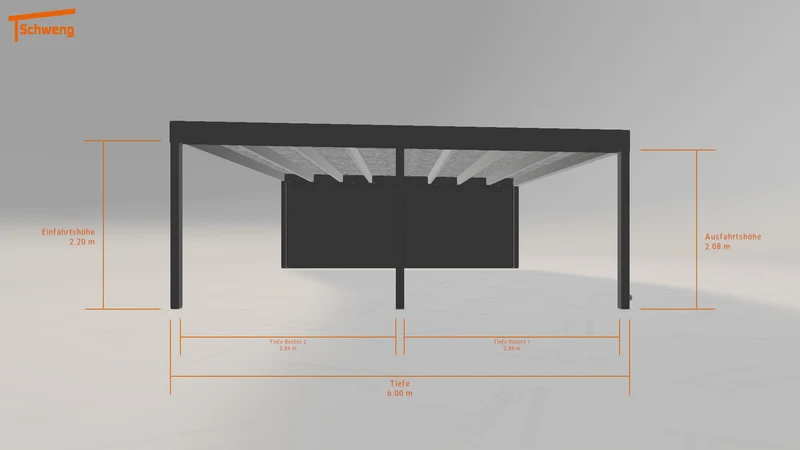 #DE Schweng Flachdachcarport C600+ (ID v4rvdj) #MTG