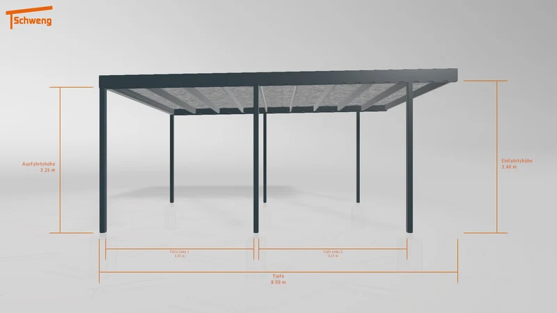 #DE Schweng Flachdachcarport C600 (ID ygnd3k) #MTG