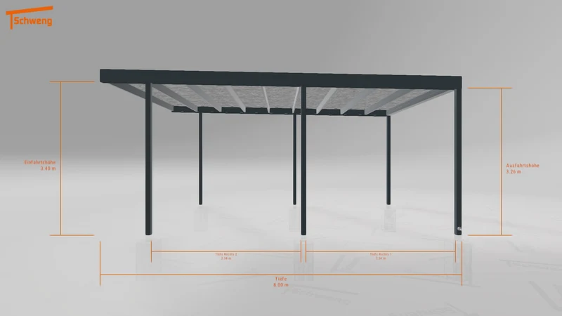 #DE Schweng Flachdachcarport C600 (ID ygnd3k) #MTG