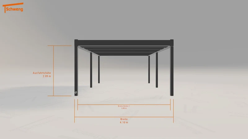 #DE Schweng Flachdachcarport C600 (ID w3nv33) #MTG