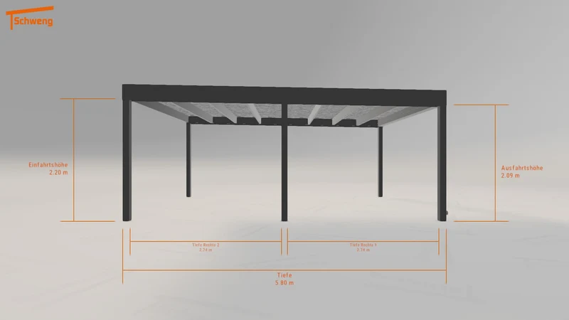 #DE Schweng Flachdachcarport C600 (ID w3nv33) #MTG