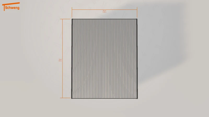 #DE Schweng Flachdachcarport C600+ (ID 9wp279)