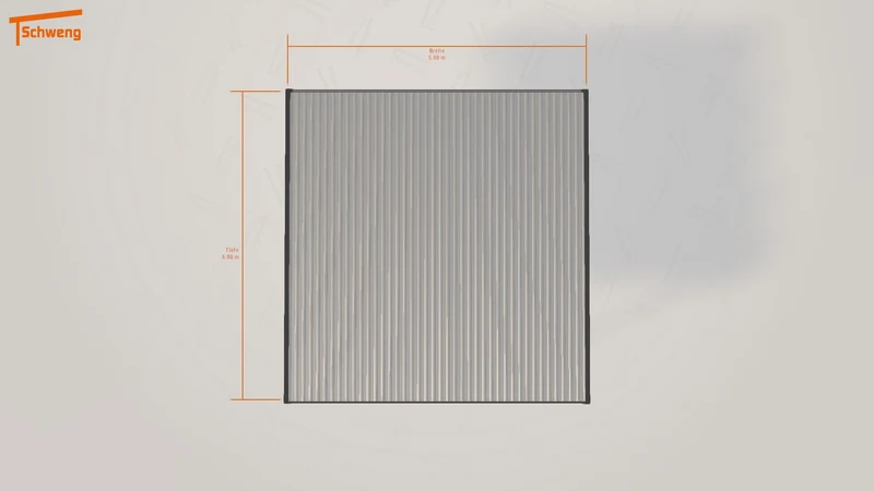 #DE Schweng Flachdachcarport C600 (ID pbj28y)