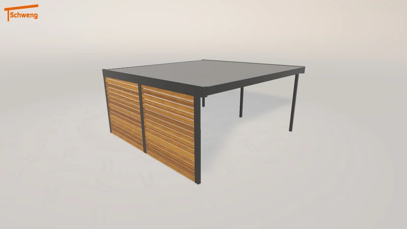 #DE Schweng Flachdachcarport C600 (ID 42j9z2) #MTG