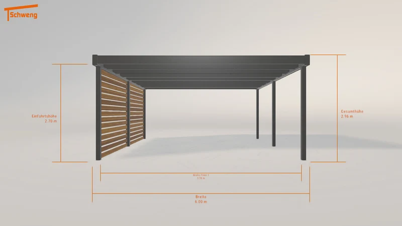 #DE Schweng Flachdachcarport C600 (ID 42j9z2) #MTG