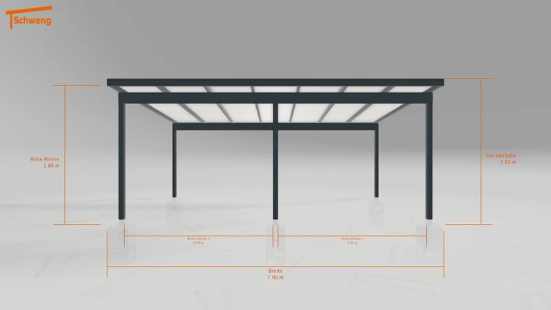 #DE Schweng Pultdachcarport S400 (ID 77mdy5)