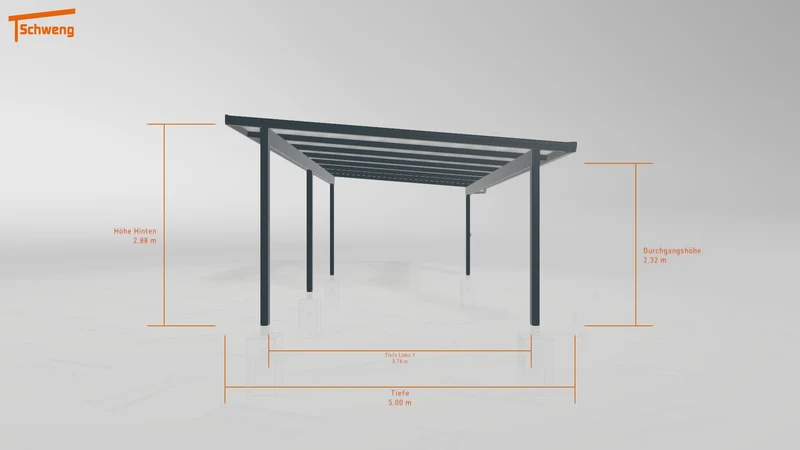 #DE Schweng Pultdachcarport S400 (ID 77mdy5)