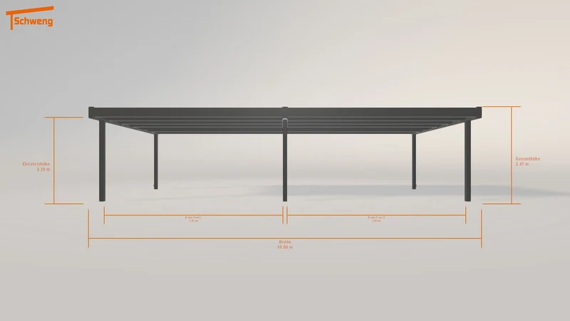 #DE Schweng Flachdachcarport C600+ (ID jj9jwy) #MTG