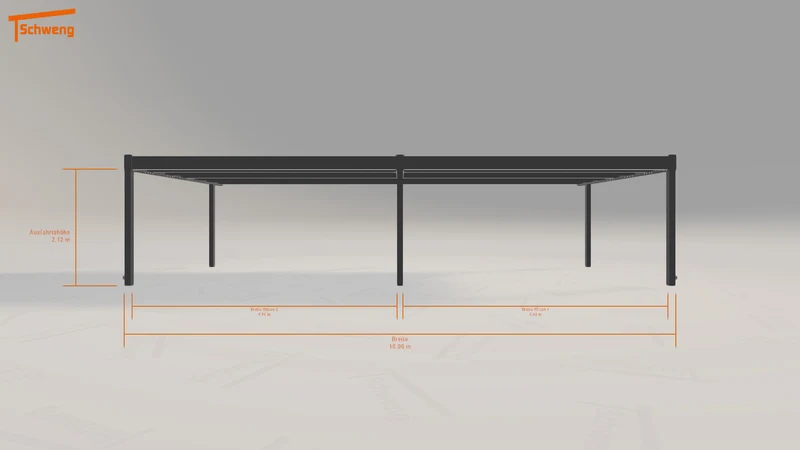 #DE Schweng Flachdachcarport C600+ (ID jj9jwy) #MTG
