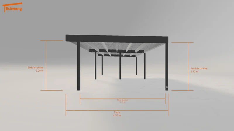 #DE Schweng Flachdachcarport C600+ (ID jj9jwy) #MTG
