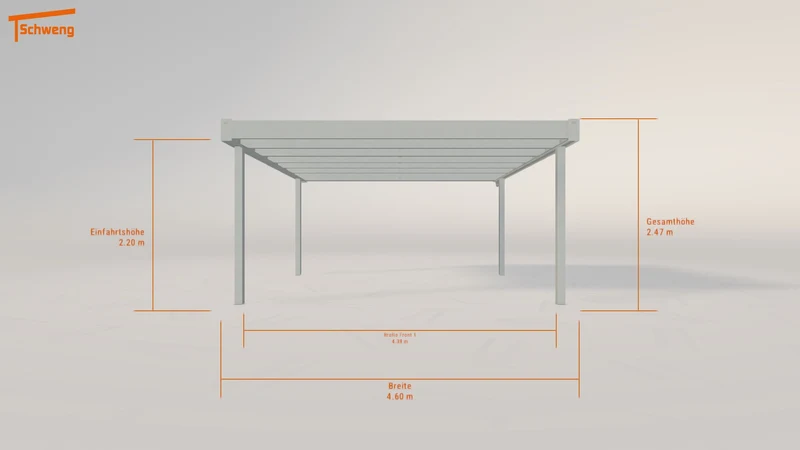 #DE Schweng Flachdachcarport C600+ (ID 338n43) #MTG