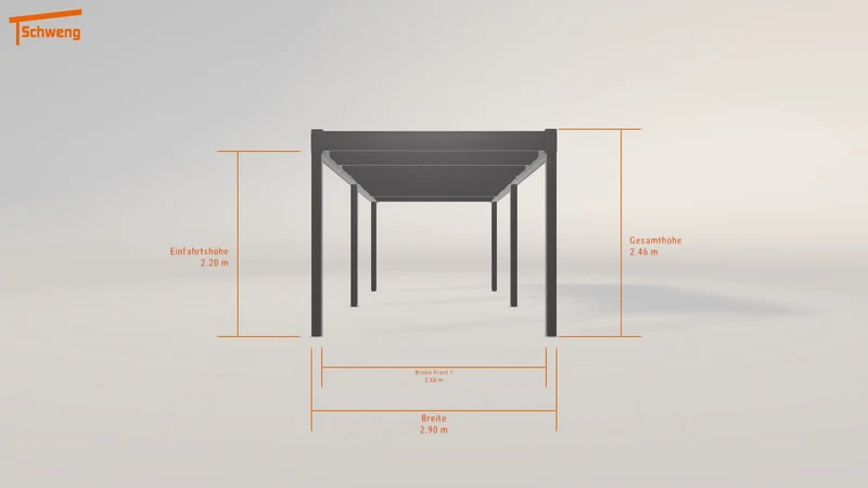 #DE Schweng Flachdachcarport C600 (ID x7nwqg)