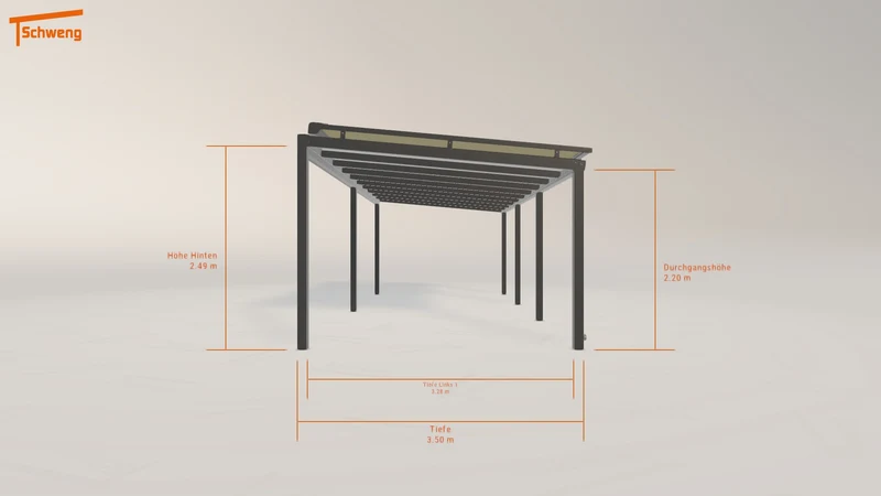 #DE Schweng Terrassenüberdachung S350 (ID 77myxj)
