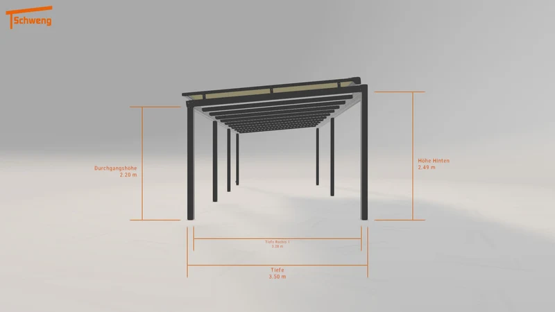 #DE Schweng Terrassenüberdachung S350 (ID 77myxj)