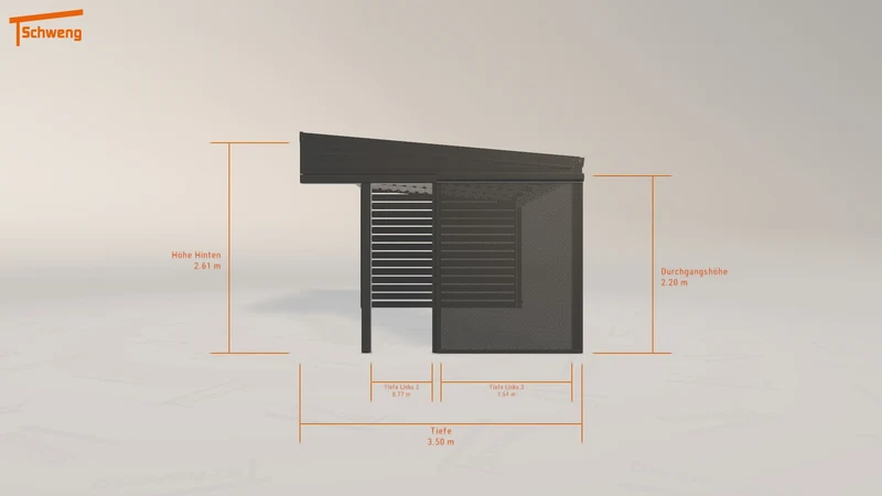 #DE Schweng Terrassenüberdachung S350 (ID zbgmd7)
