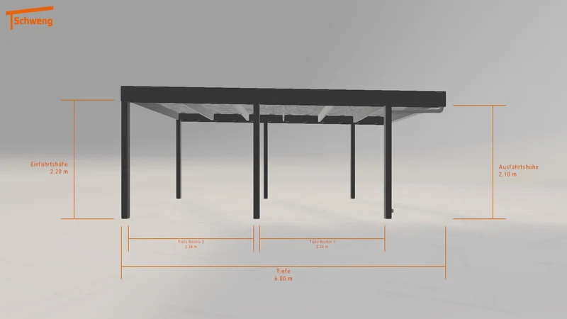 #AT Schweng Flachdachcarport C600 (ID g7g9yn) #MTG