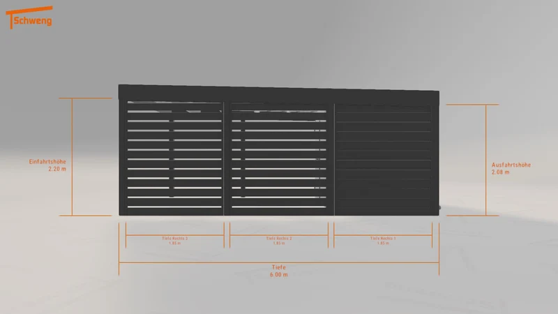 #DE Schweng Flachdachcarport C600 (ID jj9j2y) #MTG