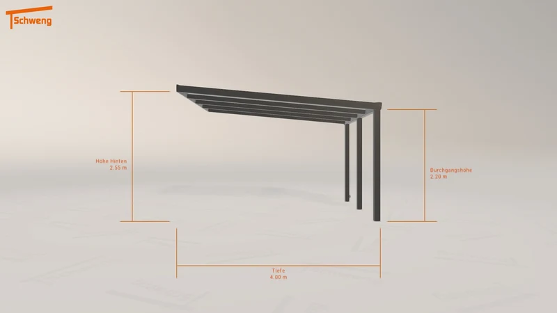 #DE Schweng Pultdachcarport S400 (ID mj7yzr)