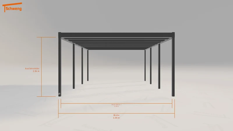 #DE Schweng Flachdachcarport C600+ (ID 9wp8m3) #MTG