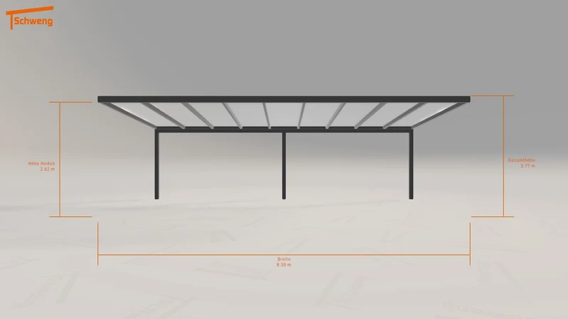 #DE Schweng Pultdachcarport S350 (ID 77m728)